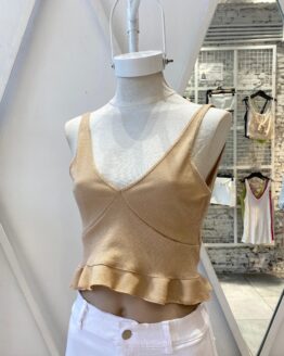 TOP WAFFLE FOIL CON VOLADOS