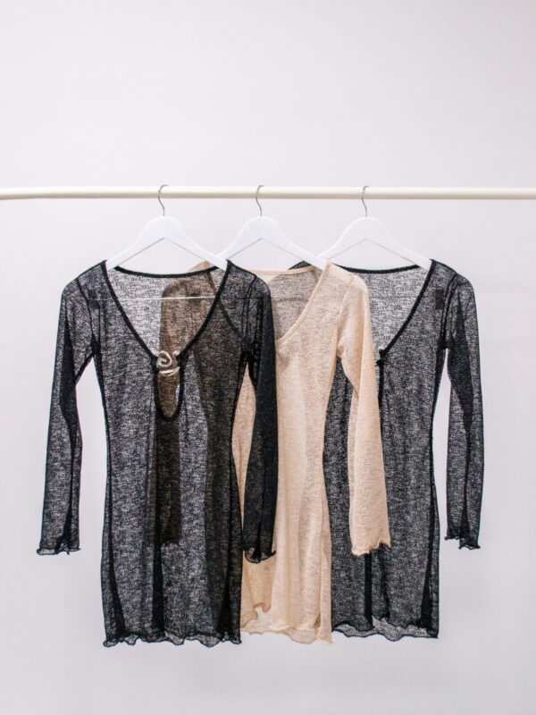 VEST TEJIDO LUREX HEBILLA CARACOL