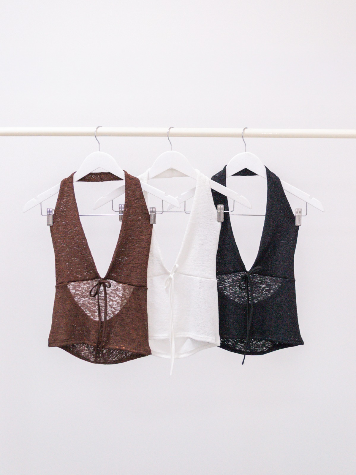 TOP LANILLA FOIL CON TIRITA