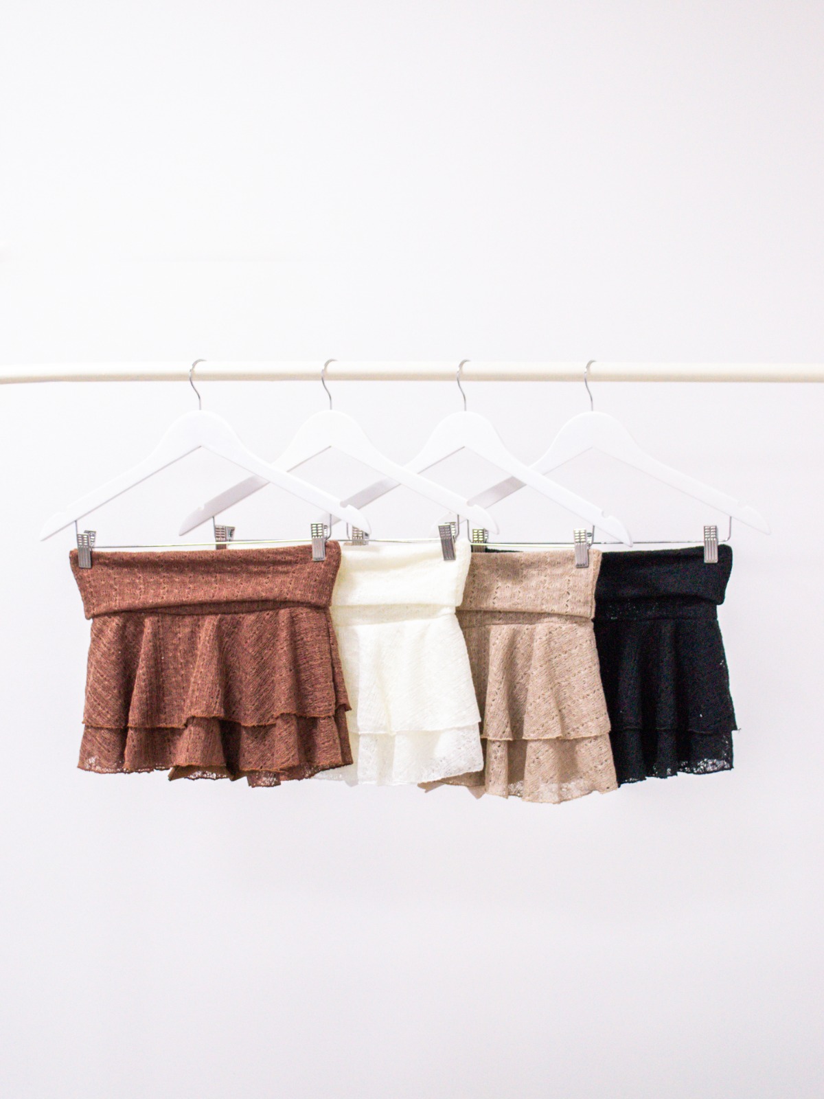 POLLERA VOLADO TEJIDA