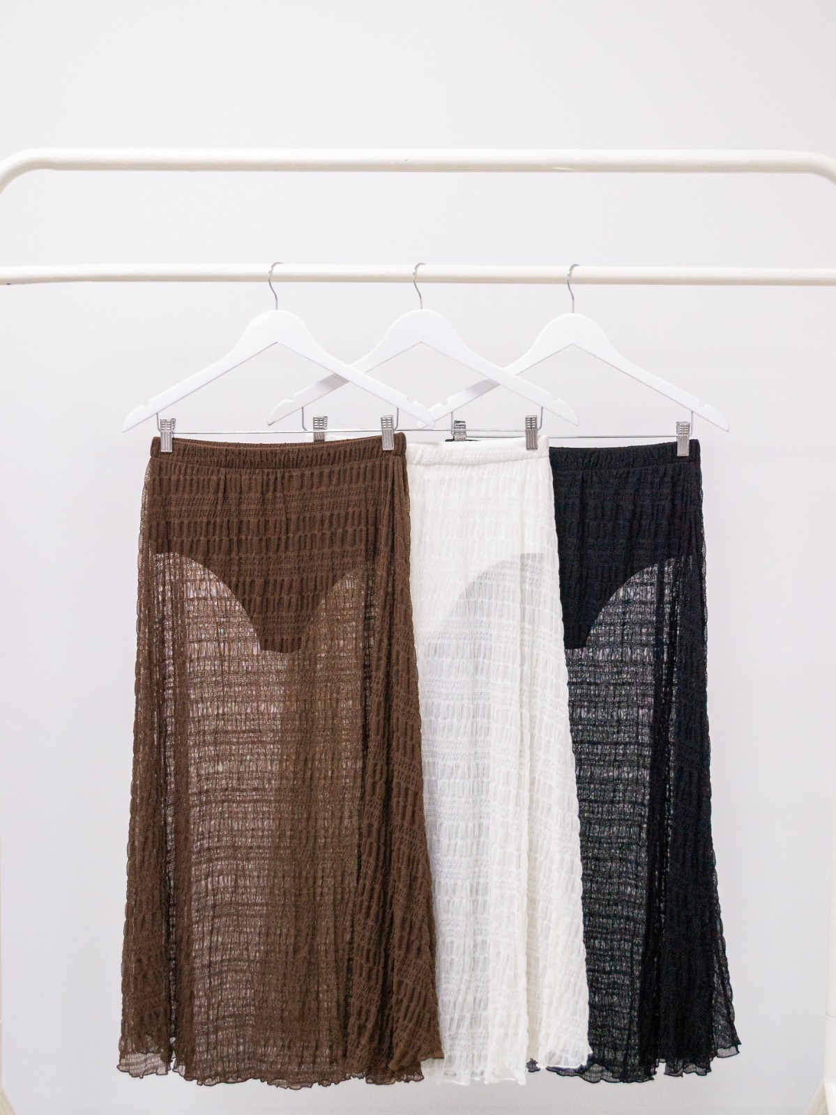 POLLERA LARGA TUL FRUNCIDO