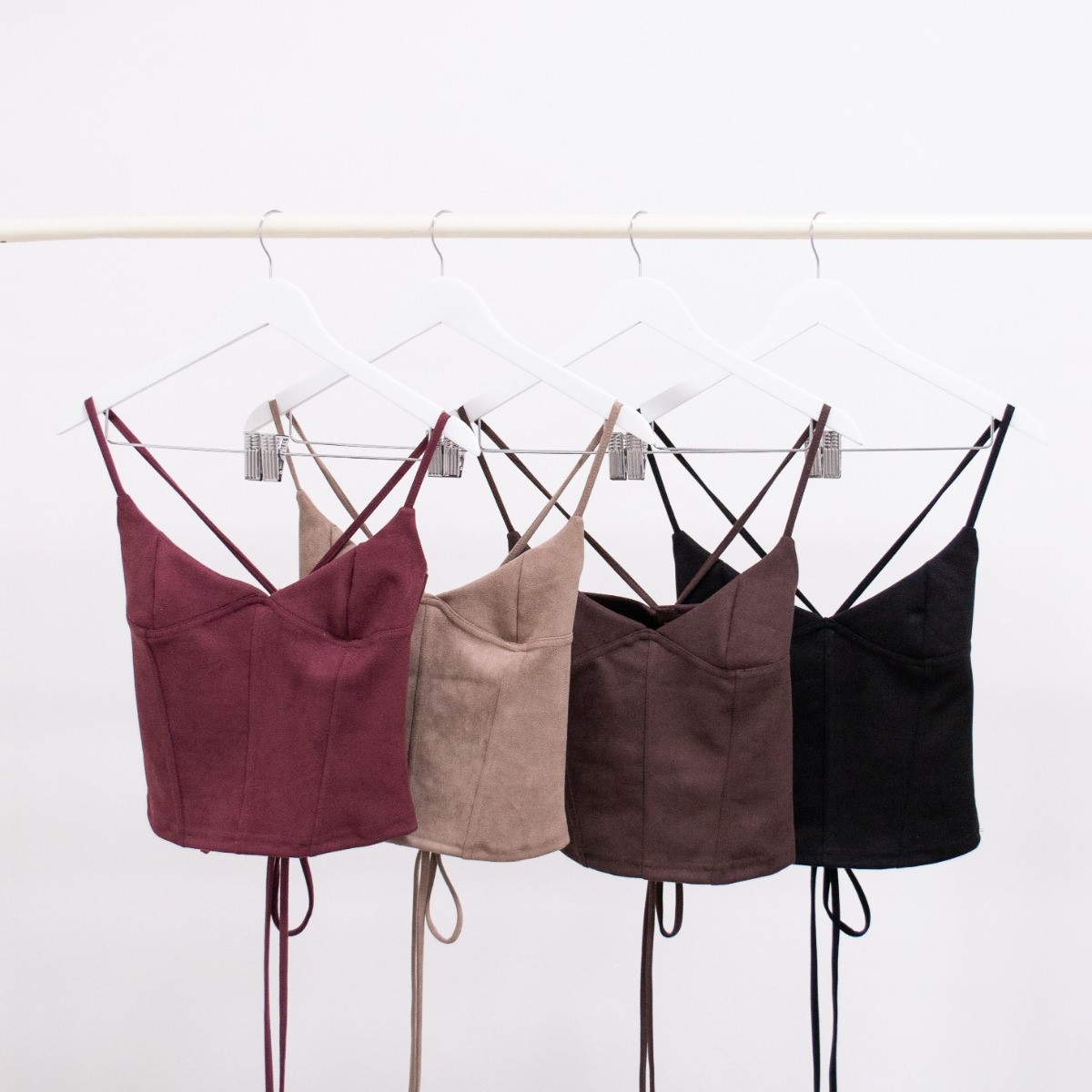 TOP SUEDE ACORDONADO